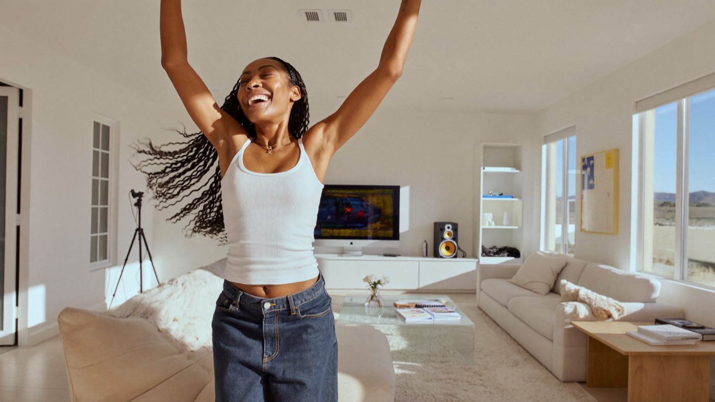 Creator dancing in her living room